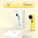 Yellow Handheld Bladeless High-Speed Fan - 100 Speed Levels, LED Display, USB-C Rechargeable Portable Mini Fan for Travel, Commute & Outdoor - Lightweight 169g Personal Cooling Device with Safe Air Intake