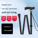 Black 2 pack Foldable Hiking Cane - Adjustable Aluminium Walking Stick with Non-Slip Handle, 85-95cm Height Range, Portable Trekking Pole for Seniors, Travel & Outdoor Support - Lightweight 260g Mobility Aid