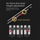 Coffee 2 pack Foldable Hiking Cane - Adjustable Aluminium Walking Stick with Non-Slip Handle, 85-95cm Height Range, Portable Trekking Pole for Seniors, Travel & Outdoor Support - Lightweight 260g Mobility Aid