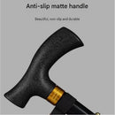 Coffee 2 pack Foldable Hiking Cane - Adjustable Aluminium Walking Stick with Non-Slip Handle, 85-95cm Height Range, Portable Trekking Pole for Seniors, Travel & Outdoor Support - Lightweight 260g Mobility Aid