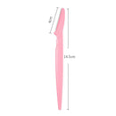 12 Pack Pink Eyebrow Razor Trimmer - Stainless Steel Blade with Safety Guard - Non-Slip Ergonomic Handle for Precise Shaping, Face & Body Hair Removal, Travel Friendly Beauty Tool with Protective Cap