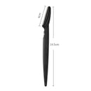 12 Pack Black Eyebrow Razor Trimmer - Stainless Steel Blade with Safety Guard - Non-Slip Ergonomic Handle for Precise Shaping, Face & Body Hair Removal, Travel Friendly Beauty Tool with Protective Cap