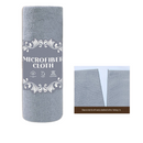 3 Pack Grey Microfiber Cleaning Cloth Roll - 25x25cm Thickened Absorbent Wipes - Lint Free Reusable Kitchen Towel for Dishes, Fruit, Countertops - Easy Tear Design, Multi Purpose Household Cleaning