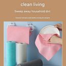 3 Pack Orange Microfiber Cleaning Cloth Roll - 25x25cm Thickened Absorbent Wipes - Lint Free Reusable Kitchen Towel for Dishes, Fruit, Countertops - Easy Tear Design, Multi Purpose Household Cleaning