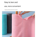 3 Pack Pink Microfiber Cleaning Cloth Roll - 25x25cm Thickened Absorbent Wipes - Lint Free Reusable Kitchen Towel for Dishes, Fruit, Countertops - Easy Tear Design, Multi Purpose Household Cleaning