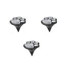 3 Pack Solar Powered Cat Paw Garden Lights with White LED - Waterproof Outdoor Lawn Lamp - Cute Animal Footprint Pathway Decor for Yard, Driveway, Patio - Auto On/Off, Easy Stake Installation