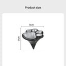 3 Pack Solar Powered Cat Paw Garden Lights with White LED - Waterproof Outdoor Lawn Lamp - Cute Animal Footprint Pathway Decor for Yard, Driveway, Patio - Auto On/Off, Easy Stake Installation