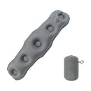 Grey Portable Inflatable Lumbar Support Pillow  - Ergonomic Back Cushion for Office Chair, Car Travel and Camping - Adjustable Air Waist Rest with Secure Strap for Lower Back Pain Relief