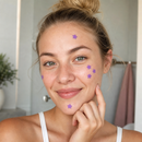 Star Acne Patches Purple 5 Sheets - 40 Stars Per Sheet, Hydrocolloid Blemish Stickers, Waterproof Sweat-Resistant Star Pimple Covers
