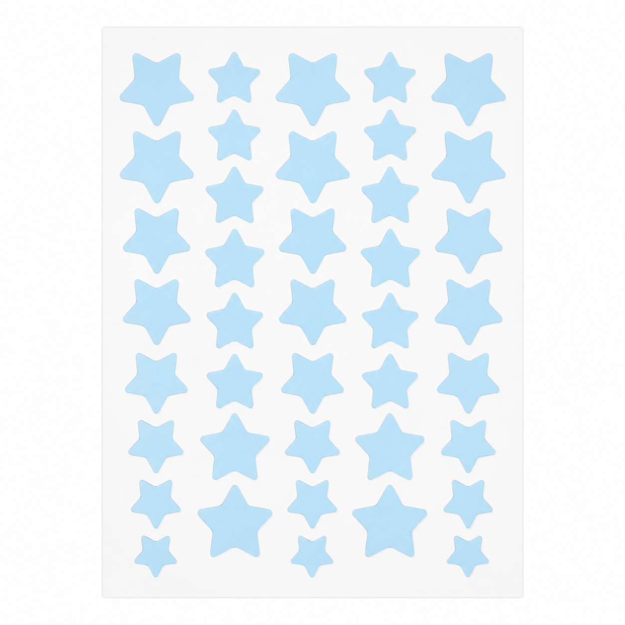 Star Acne Patches Blue 5 Sheets - 40 Stars Per Sheet, Hydrocolloid Blemish Stickers, Waterproof Sweat-Resistant Star Pimple Covers