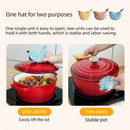2 PCS Blue Bird Shaped Pot Lid Lifter Heat Resistant Cotton Potholder - Embroidered Floral Kitchen Accessory for Saucepan Handles and Hot Cookware