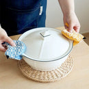 1 PCS Yellow Bird Shaped Pot Lid Lifter Heat Resistant Cotton Potholder - Embroidered Floral Kitchen Accessory for Saucepan Handles and Hot Cookware