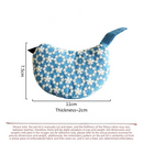 2 PCS Yellow Bird Shaped Pot Lid Lifter Heat Resistant Cotton Potholder - Embroidered Floral Kitchen Accessory for Saucepan Handles and Hot Cookware