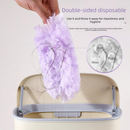 Purple Electrostatic Duster with Extendable Handle - Disposable Double-Sided 360 Degree Dust Removal Tool for Home Car and High Reach Cleaning