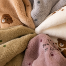 Brown 5-Piece Soft Absorbent Towel Set - Bear Print Face and Bath Towels with Bound Edges, Soft Quick-Drying Towels for Bathroom, Home and Everyday Use