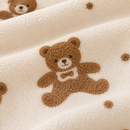 5 Mixed Colors Soft Absorbent Towel Set - Bear Print Face and Bath Towels with Bound Edges, Soft Quick-Drying Towels for Bathroom, Home and Everyday Use