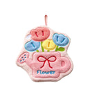 Cute Tulip Watering Can Hanging Hand Towel - Soft Coral Fleece Absorbent Flower Hand Towel with Hanging Loop for Kitchen, Bathroom and Home Use