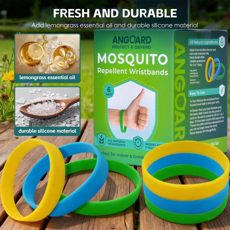 6 Pcs Mosquito Repellent Wristbands