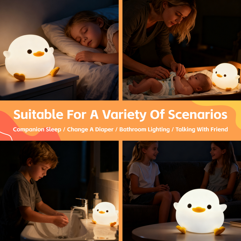 Squishy Cute Duck Night Light