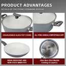 CLEVINGER 24CM NON-STICK CASSEROLE WITH LID