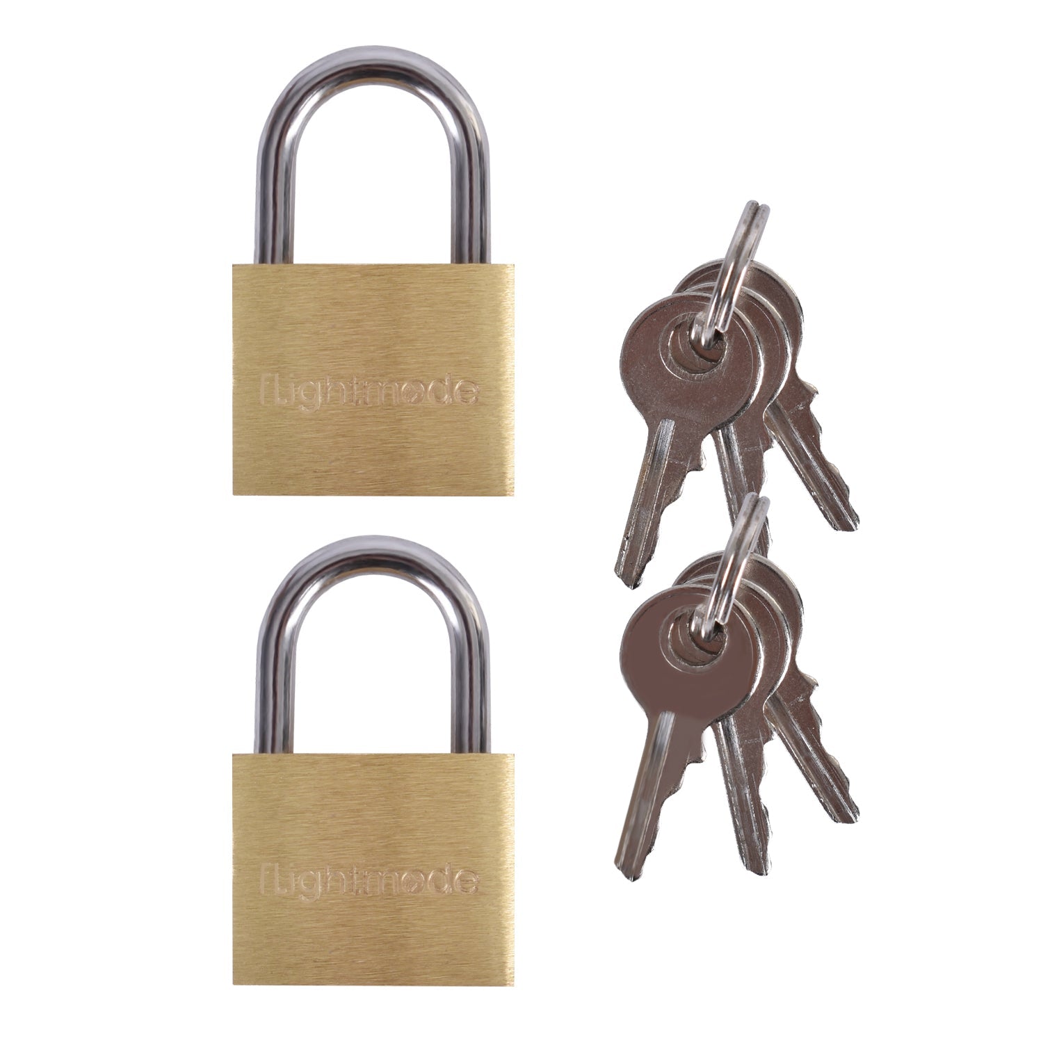 4 Pcs Flightmode Brass Padlock