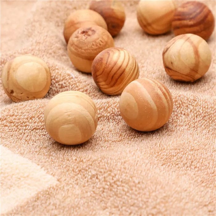 32 Pcs Living Today Cedar Wood Balls –  Scented Moth-Repellent Balls
