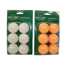 6x Table tennis balls 6 balls on card (36balls) - White