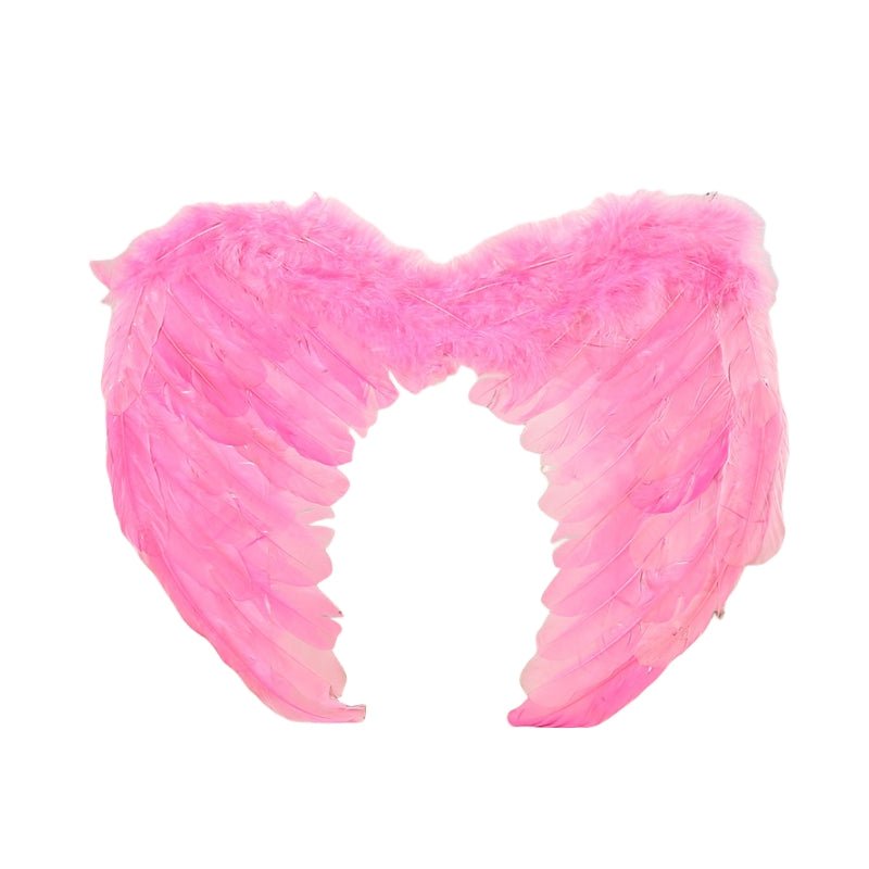 Large feather angel wings assorted colours - Light pink