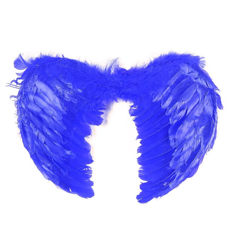 Large feather angel wings assorted colours - Red