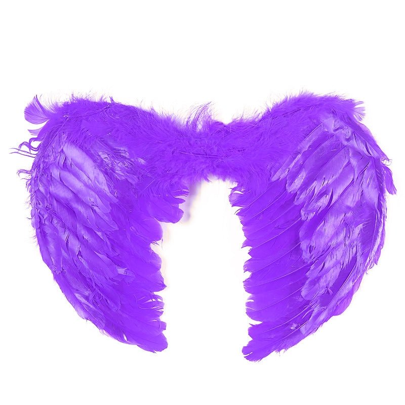 Large feather angel wings assorted colours - Red