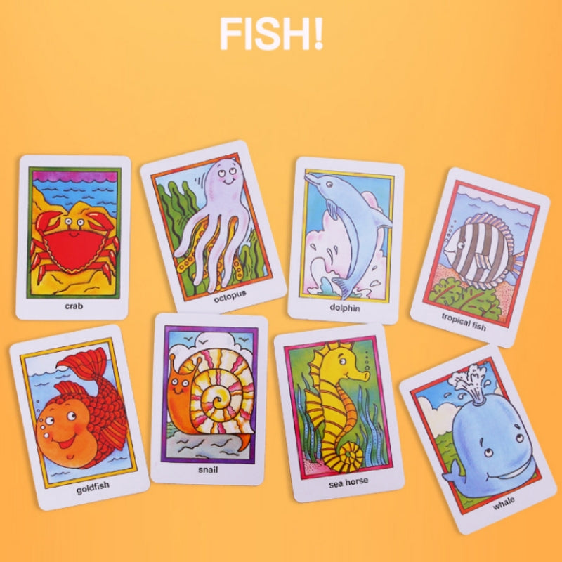 Crazy Eight Hearts Old Maid Fish Educational children card games - Crazy Eight
