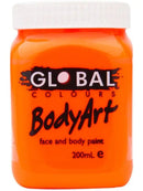 Global Colours BodyArt  Face and body paint in Jar 200ml Performance quality - Deep Green