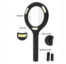 LED Magnifying Glass with COB Light-250 Lumens Glass Lens Ergonomic Handle
