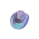 Holographic Cowboy Party Hat (Adult Size) - Green
