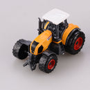 3x DIECAST METAL FARM TRACTORS RED YELLOW GREEN