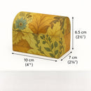 2‑Pack Decorative Floral Storage Boxes – Autumn Leaf Pattern, Handmade‑Style Paper Gift & Trinket Boxes