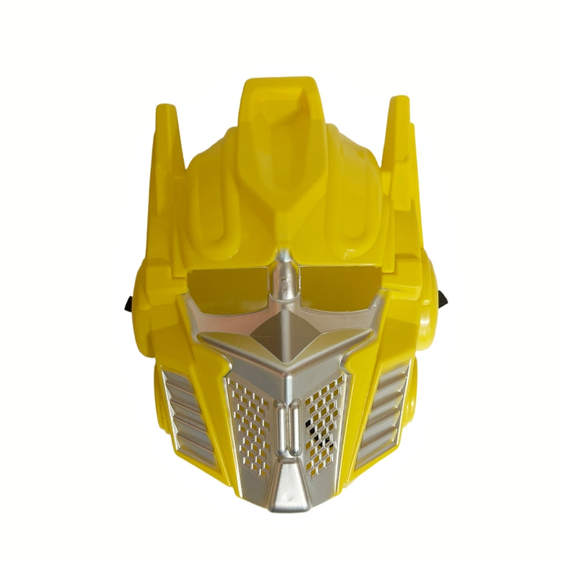 2 x Yellow Transformer Masks – Kids Costume Roleplay Helmet Inspired by Bumblebee
