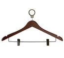 Anti-theft Wooden Cloth Hanger - Brown