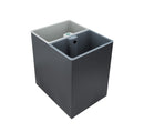 Recycle Compartment Bin 7L + 7L - Black