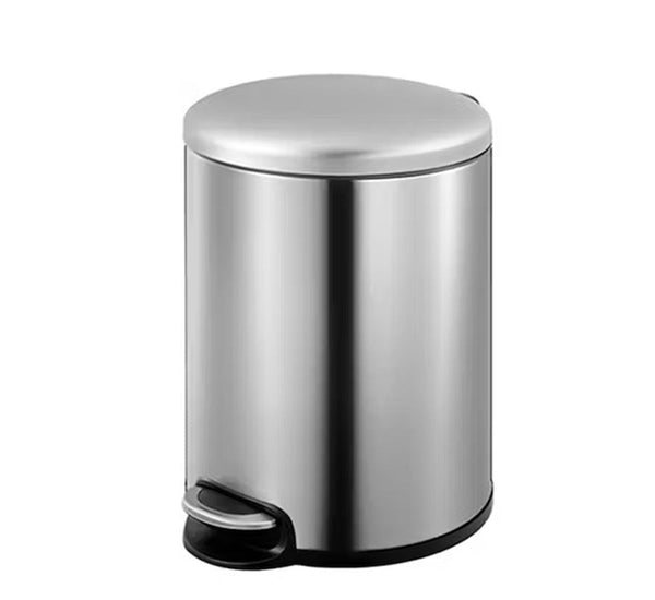 Round Soft Closing Stainless Steel  Pedal Bin -3L