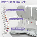 BKT Cushion Portable Ergonomic Lower Back Seat Lumbar Support Chair Posture Corrector Extra Large Fit 75-150kg Users for Home Office Chair and Floo