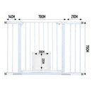 Alston 76cm Tall Baby Pet Security Gate Safety Adjustable Width with Cat Door for House Doorways Stairs Guard Extension Part Width 12cm/24cm Wall Mount