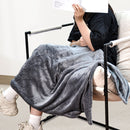 Electric Heated Blanket Washable 10W Heated Soft Thermal Zipper Shawl Wraps USB Charging Winter Heating Wraps Pad with 3 Level Temperature Setting