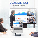 7-in-1 Laptop Stand Docking Station Ergonomic Laptop Riser 360 Rotatable - PD Charging HDMI USB-C and USB-A 3.0 Ports for MacBook M1/M2/M3 HP ASUS DELL