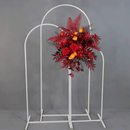 Metal Arch Backdrop White Stand Wedding Arch Stand Set of 3 (6FT/5FT/4FT) Square Arched Frame for Outdoor Birthday Party Ceremony