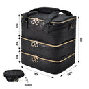 3 Layer Nail Polish Organizer Holds 84 Bottles Detachable and Waterproof Nail Care Storage Box for Lamp and Nail Art Manicure Tools Travel Carrying Case