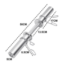 Olympic Barbell Bar 50cm Heavy Duty Dumbbell Handles Pair of Steel 100kg Weight Capacity with Spring Collars for 2" Olympic Weight Plate Strength Training