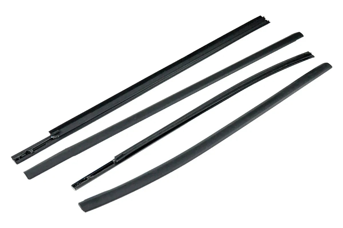 Outer Door Weather Window Rubber Seals Fit for Ford Ranger 2019-2023 Series Moulding Trim Strips Car Modification Accessories Black 4Pcs