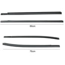 Outer Door Weather Window Rubber Seals Fit for Ford Ranger 2019-2023 Series Moulding Trim Strips Car Modification Accessories Black 4Pcs