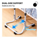 Mobility Standing Aid Aluminium Alloy Handrail Adjustable Height with Non-Slip Base for Seniors and Pregnant Women Couch Assistance Bearing Capacity 100kg